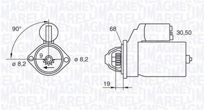 MAGNETI MARELLI 063522602010 -  Стартер